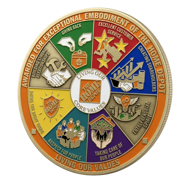 The Home Depot living our values coin